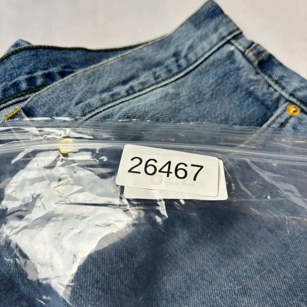 $185 Sid Mashburn Light Wash Denim 38x32 Slim Straight Jeans